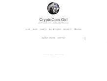 Tablet Screenshot of cryptocoingirl.com